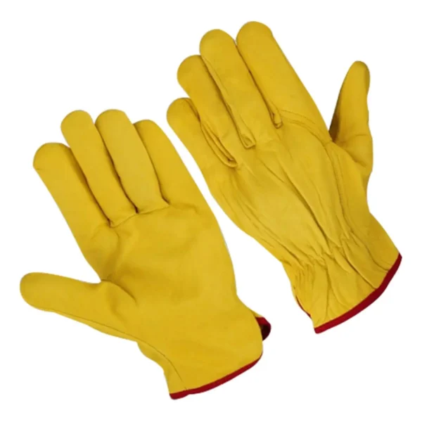 Yellow Grain Leather Driver Gloves NI-3105 NI-3105