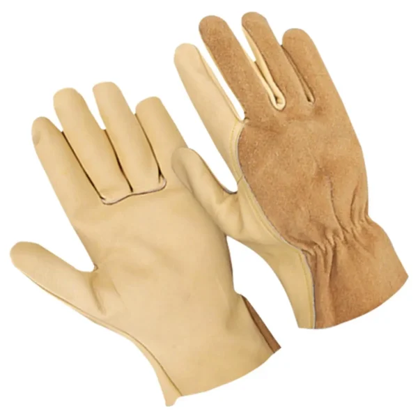 Beige Grain Leather Driver Gloves NI-3107 NI-3107